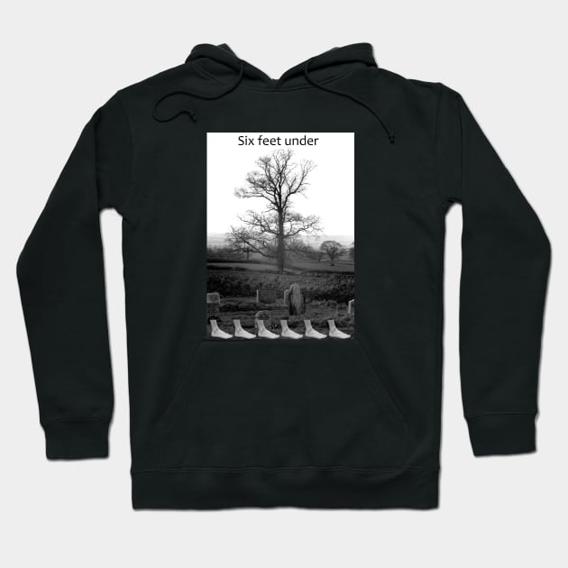 Six Feet Under Hoodie by Dizgraceland